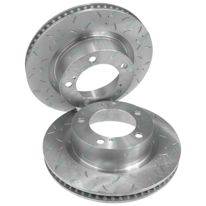 Dimpled & Slotted Disc Brake Rotors & Pads for Landcruiser 200 Series (2008-2023)
