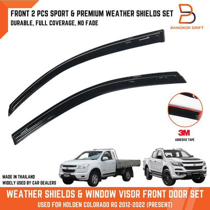 Front Window Visor Rain Guard for Holden Colorado (2012-2022)