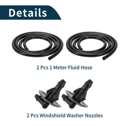 Windshield Washer Nozzle & Fluid Hose for Dodge Sprinter (2002-2018)