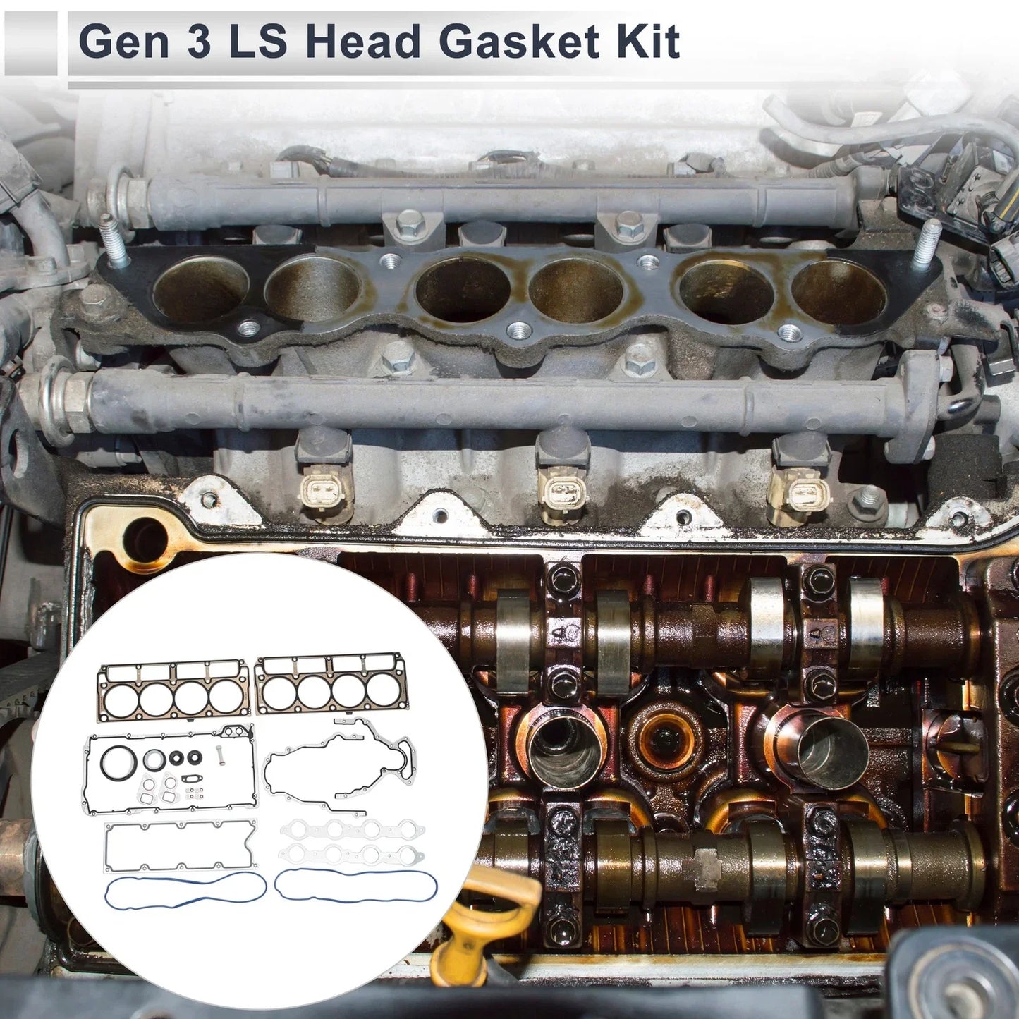 Gen 3 LS Head Gasket Kit for GM Chevy LS1 LS6 LQ4 LQ9 4.8L 5.3L 5.7L (2000-2006)