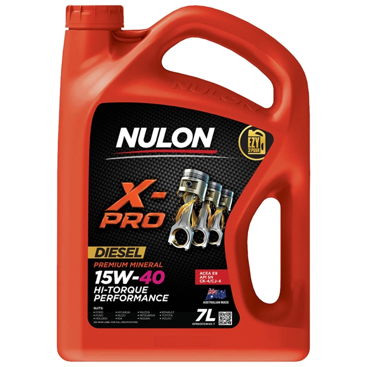 7L Nulon X-PRO 15W-40 HI-Torque Performance Engine Oil XPRHD15W40