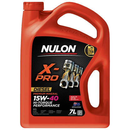 7L Nulon X-PRO 15W-40 HI-Torque Performance Engine Oil XPRHD15W40