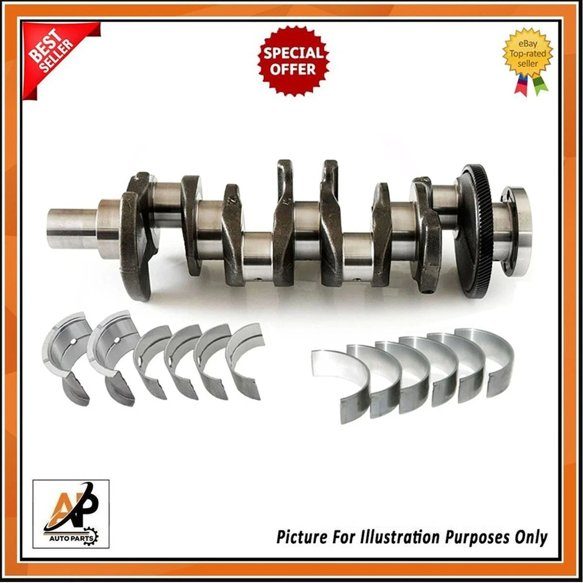 Crankshaft for D4HA 2.0L Diesel Engine Rebuild Kit for  (2000–2010)