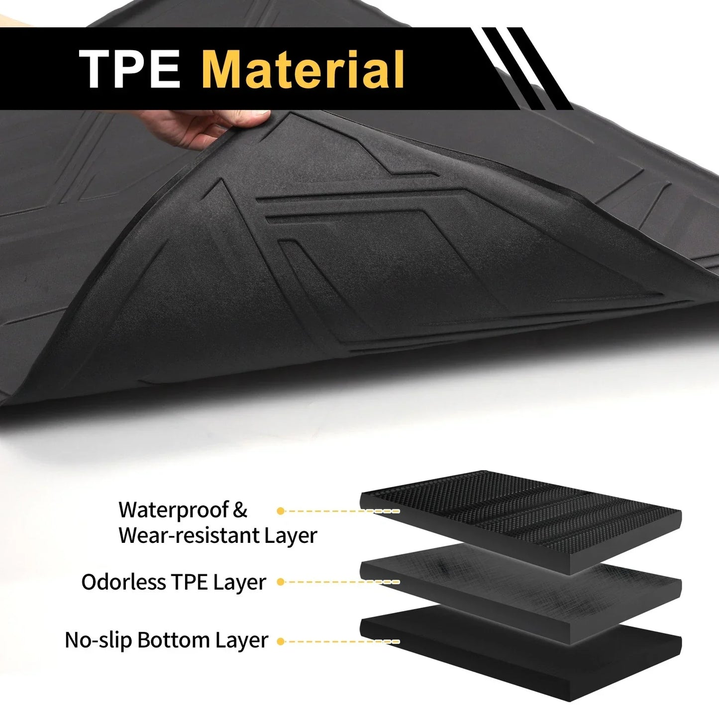 Cargo Liner Rear Trunk Mat for Porsche Cayenne 5 Seats (2011-2018)
