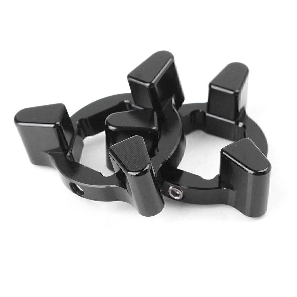 14MM Front Anodized Fork Preload Adjusters for Universal Black Motorcycle