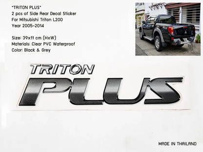 PVC Side Cabin Rear Sticker Decal for Mitsubishi Triton L200 (2005-2014)