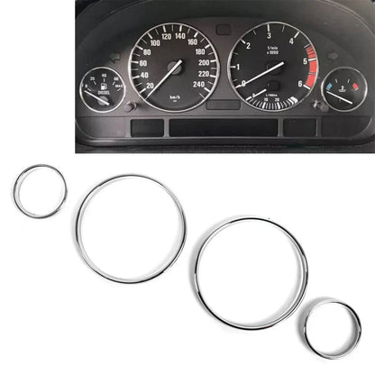 Speedometer Gauge Dial Rings Bezel Trim for BMW 5 7 Series E39 E38 M5 X5 E53 (1997-2003)