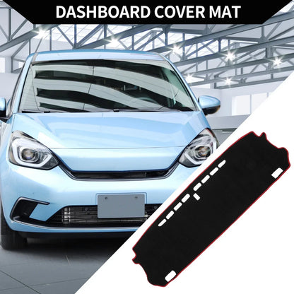 Dashboard Cover Mat for Honda Fit GR1-GR8 (2020-2024) Protector Black Red 1 Set