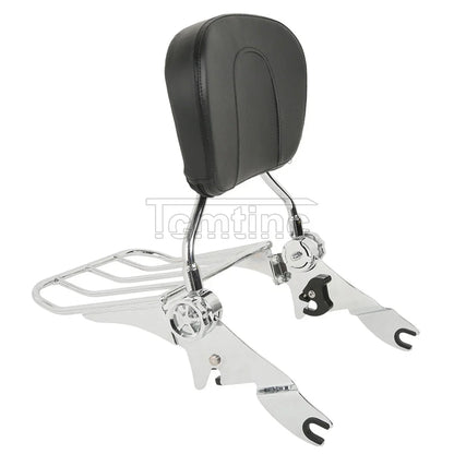 Backrest Sissy Bar Luggage Rack for Harley Touring Street Glide (2009-2025)