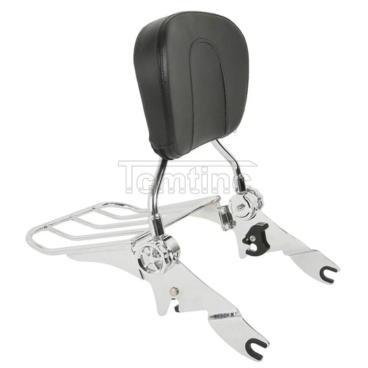 Backrest Sissy Bar Luggage Rack for Harley Touring Street Glide (2009-2025)