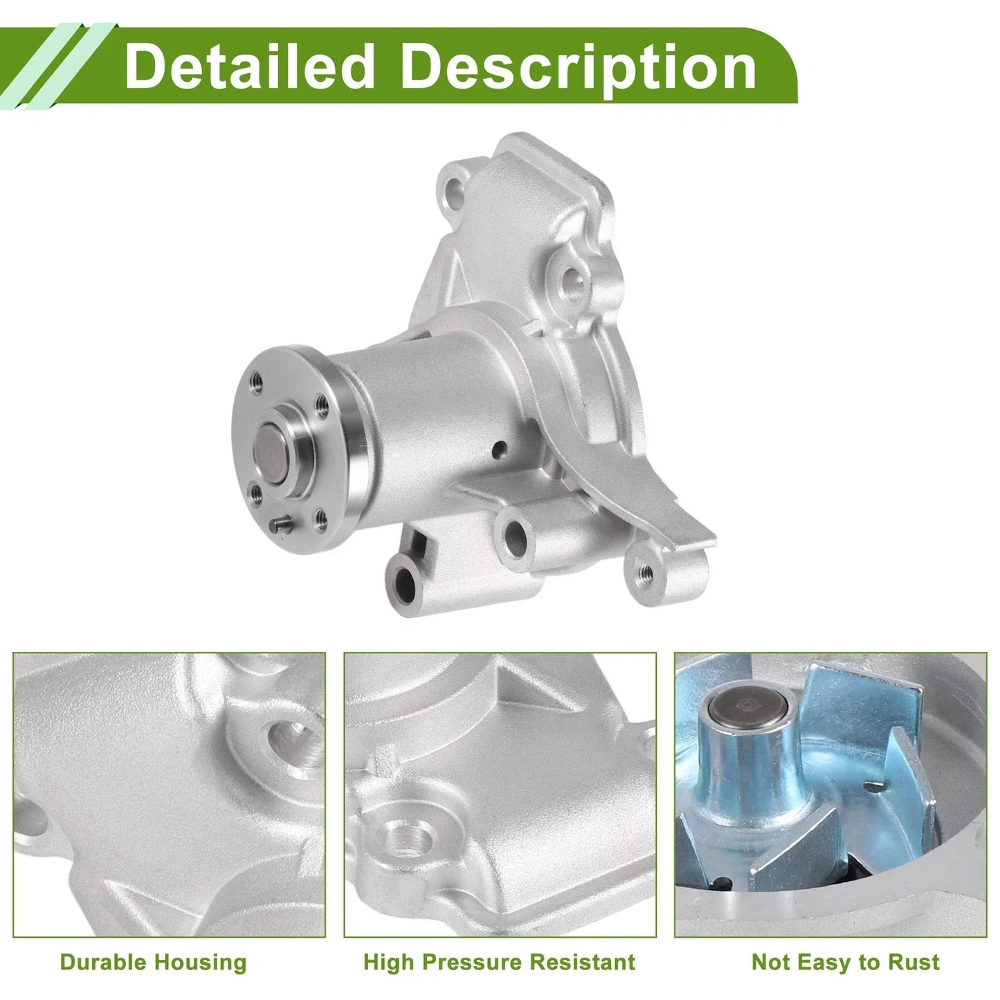 Engine Water Pump for Hyundai Trarjet 2003-2008 Cooling System Replacement