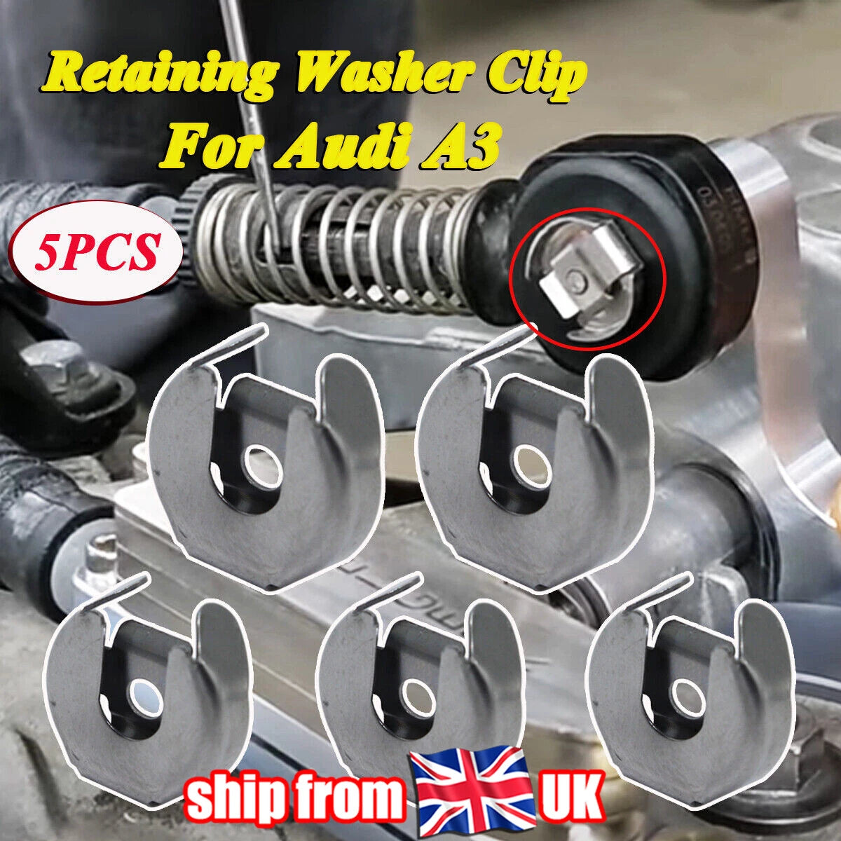 Gear Shifter Cable Connector Clips Fastener Replacement for Audi A3 (2008–2021)