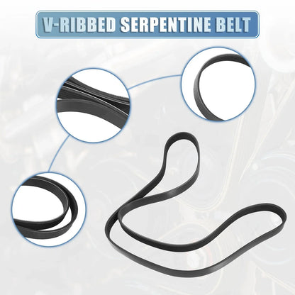 V-Ribbed Serpentine Drive Belt for Honda Accord 2.4L (2003-2007)