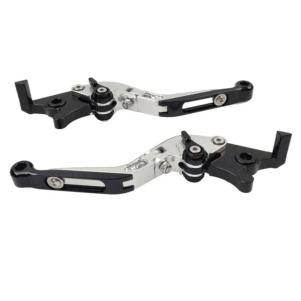 CNC Silver Extendable Brake Clutch Levers for Yamaha XMAX 125/250/300/400 (15-22)