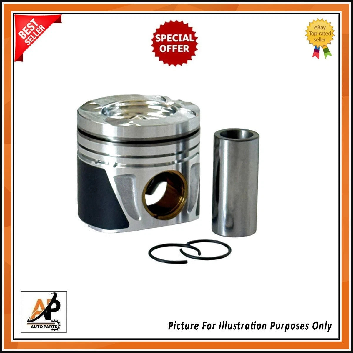 Engine Piston with Ring Standard for Mercedes-Benz A-Class W169 (2004–2012)