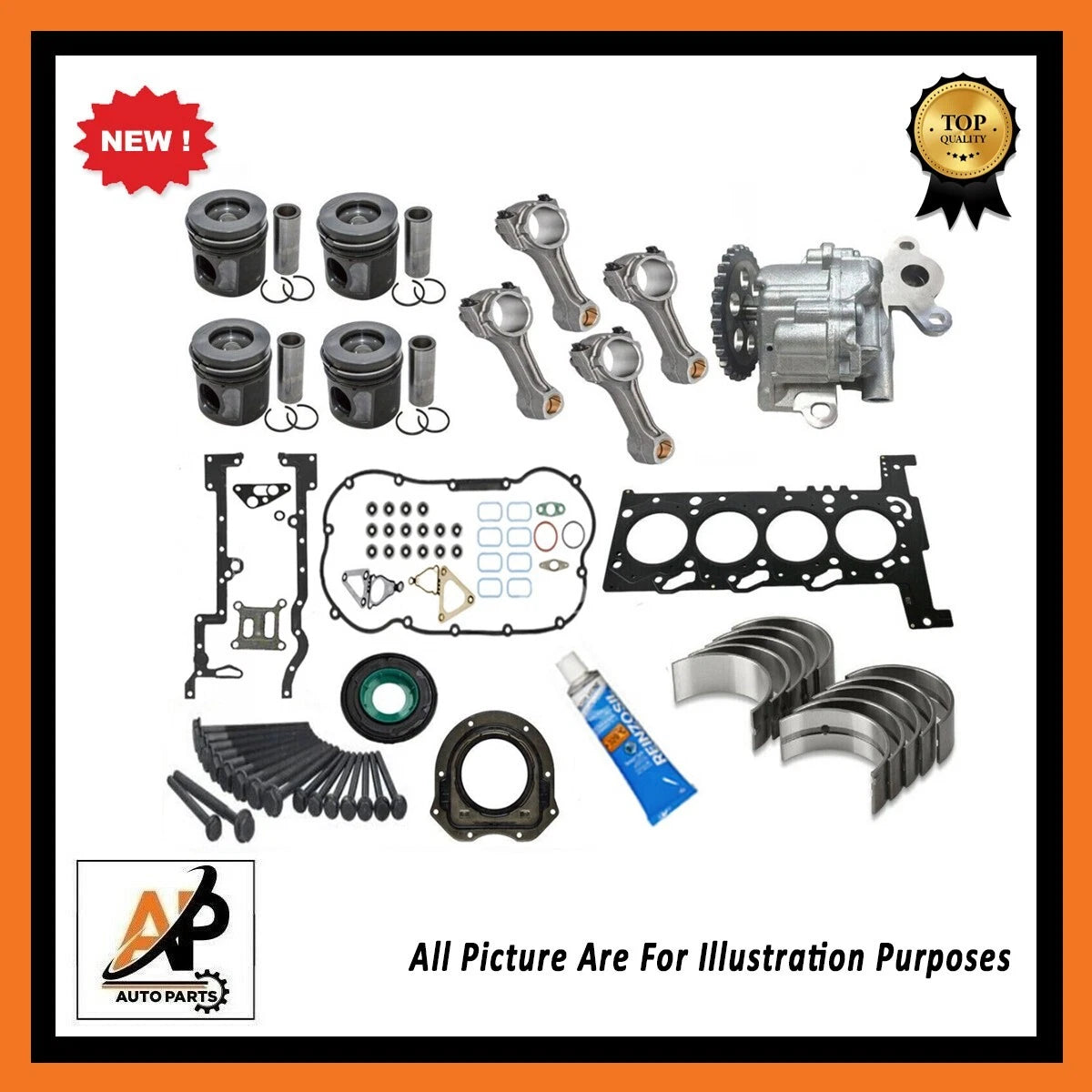 Engine Rebuild Kit Heavy Duty for Ford Transit 2.2 TDCi Duratorq FWD (2011–2018)