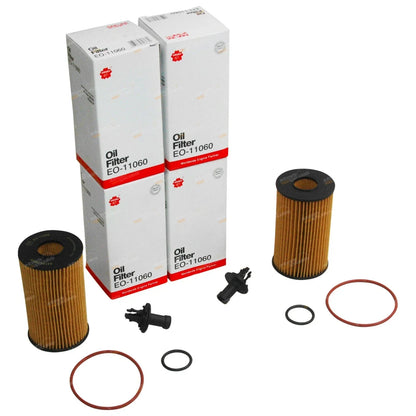 4 Pack Oil Filters for Landcruiser 76 78 79 Series V8 1VD-FTV 4.5L (2007���2014)