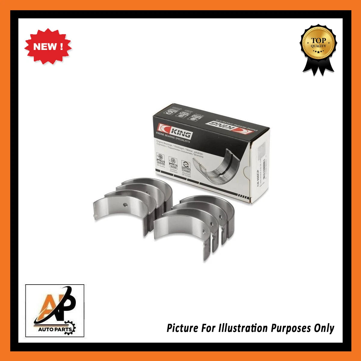 Conrod Bearings Set STD Replacement for Dacia Renault 1.2 (2010–2015)