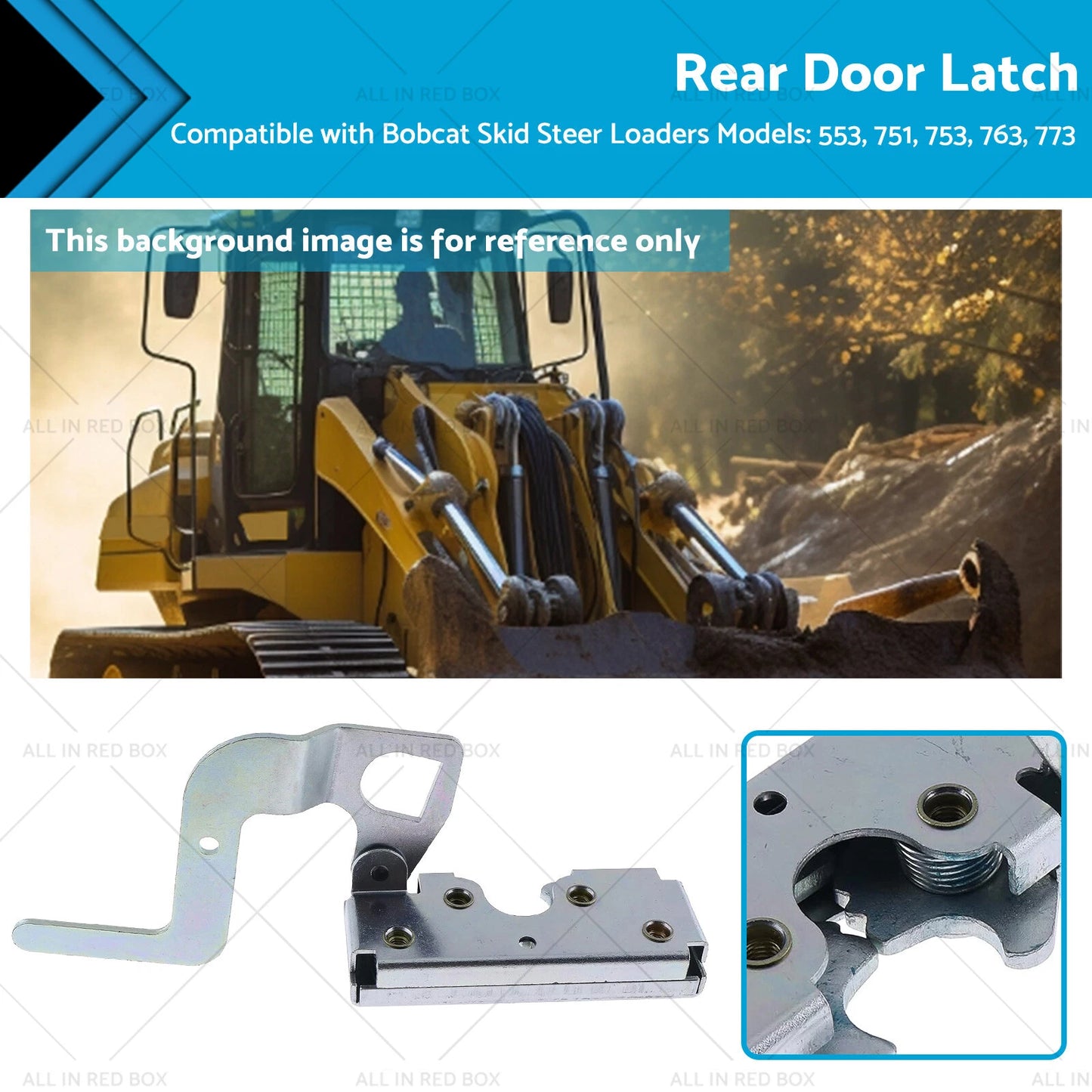 Rear Engine Door Latch Handle for Bobcat 751 753 763