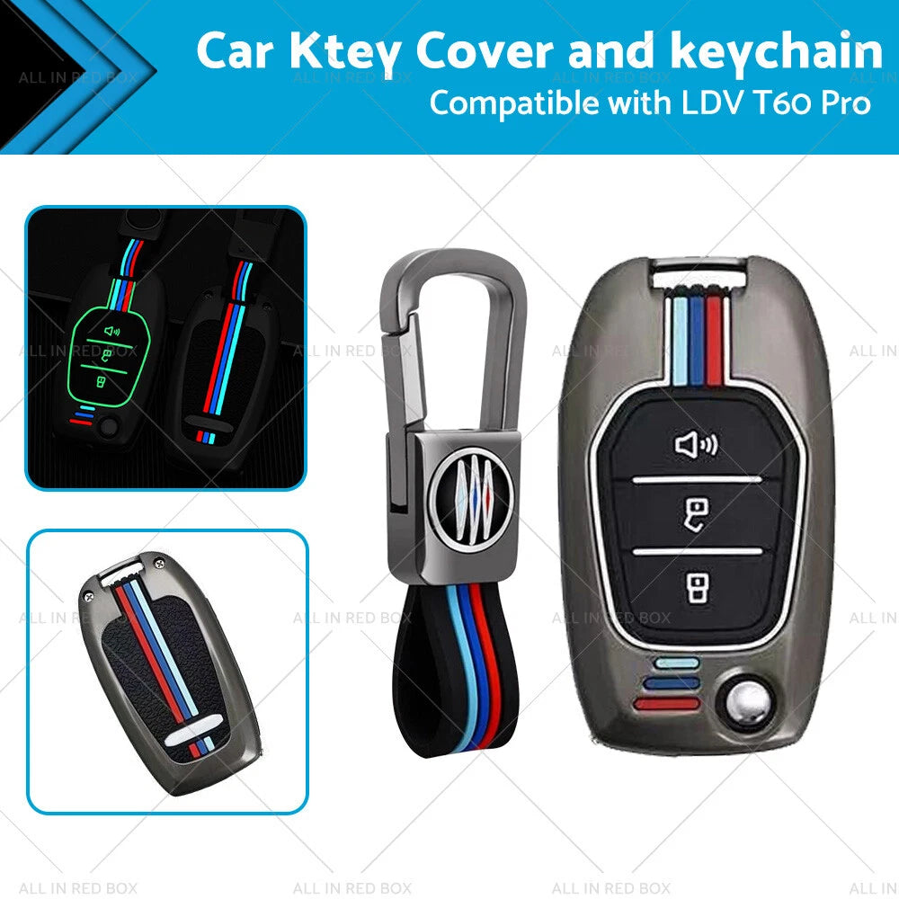 Zinc Alloy Flip Remote Key Fob Case Cover for LDV T60 Pro (2017-2023)