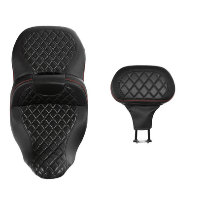 Driver Passenger Seat Backrest for Harley Electra Tri Glide (2009-2023)