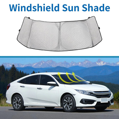Car Window Cover for Honda N-BOX JF5/JF6 Series Aluminum Film Black