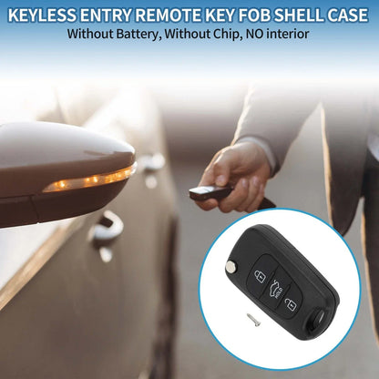 3 x Keyless Entry Remote Key Fob Shell Case for Hyundai I20 I30 I35 (2008-2017)