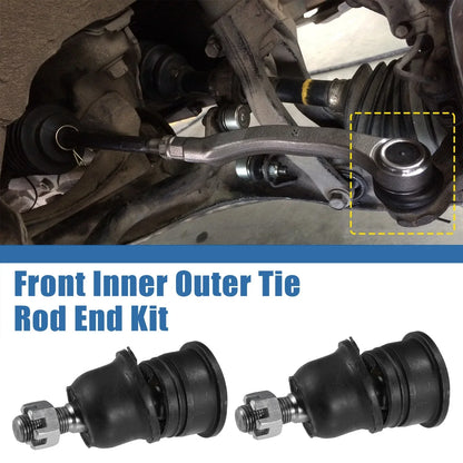 10 x Car Front Inner Outer Tie Rod End Links for Chrysler Voyager (2001-2003)