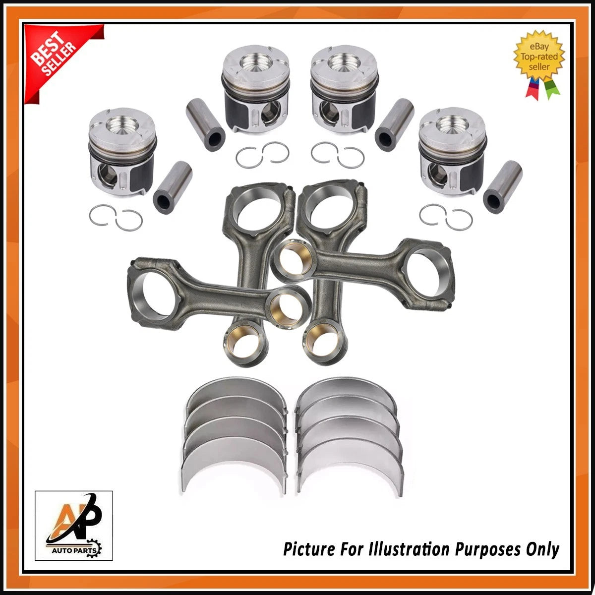 Big End Bearings Replacement Set for Mercedes-Benz OM611 Engine (1997–2005)