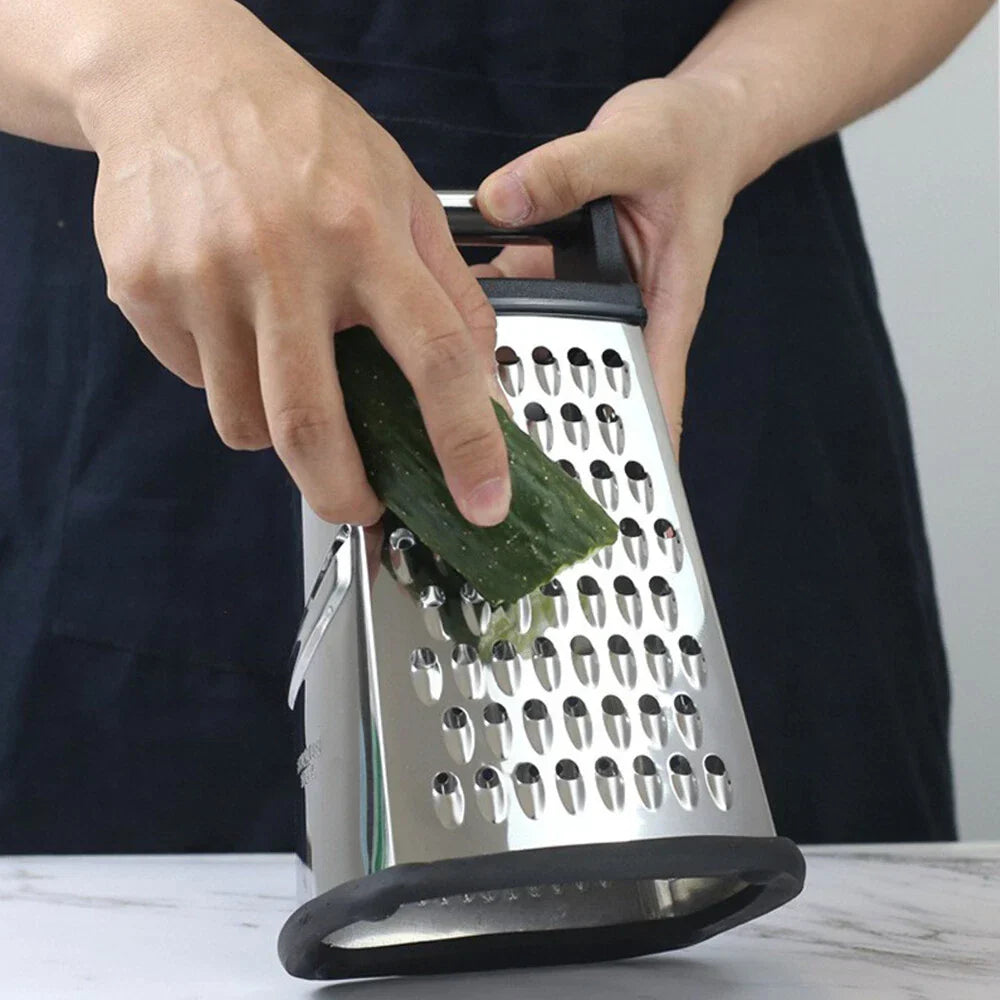 4-Sided Stainless Steel Cheese Grater for Kitchen Gadgets