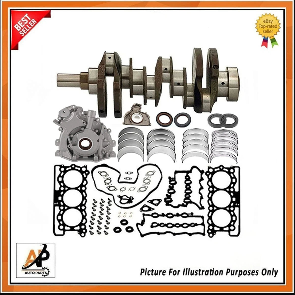 Engine Rebuild Kit Crankshaft for Land Rover Range Rover Sport 3.0L Diesel (2005–2013)