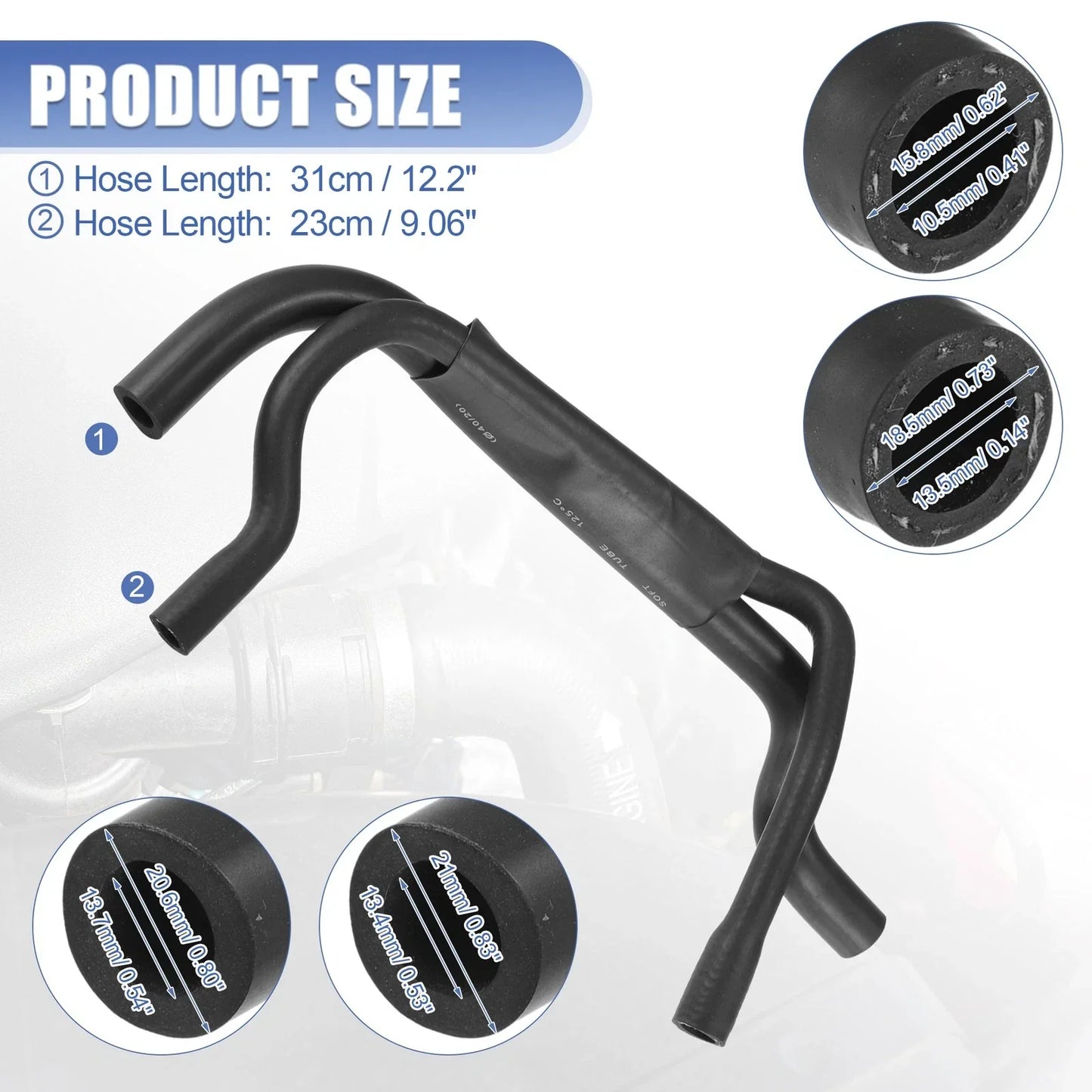 Heater Hose Radiator Expansion Tank Pipe for BMW Z3 (1996 - 1999)