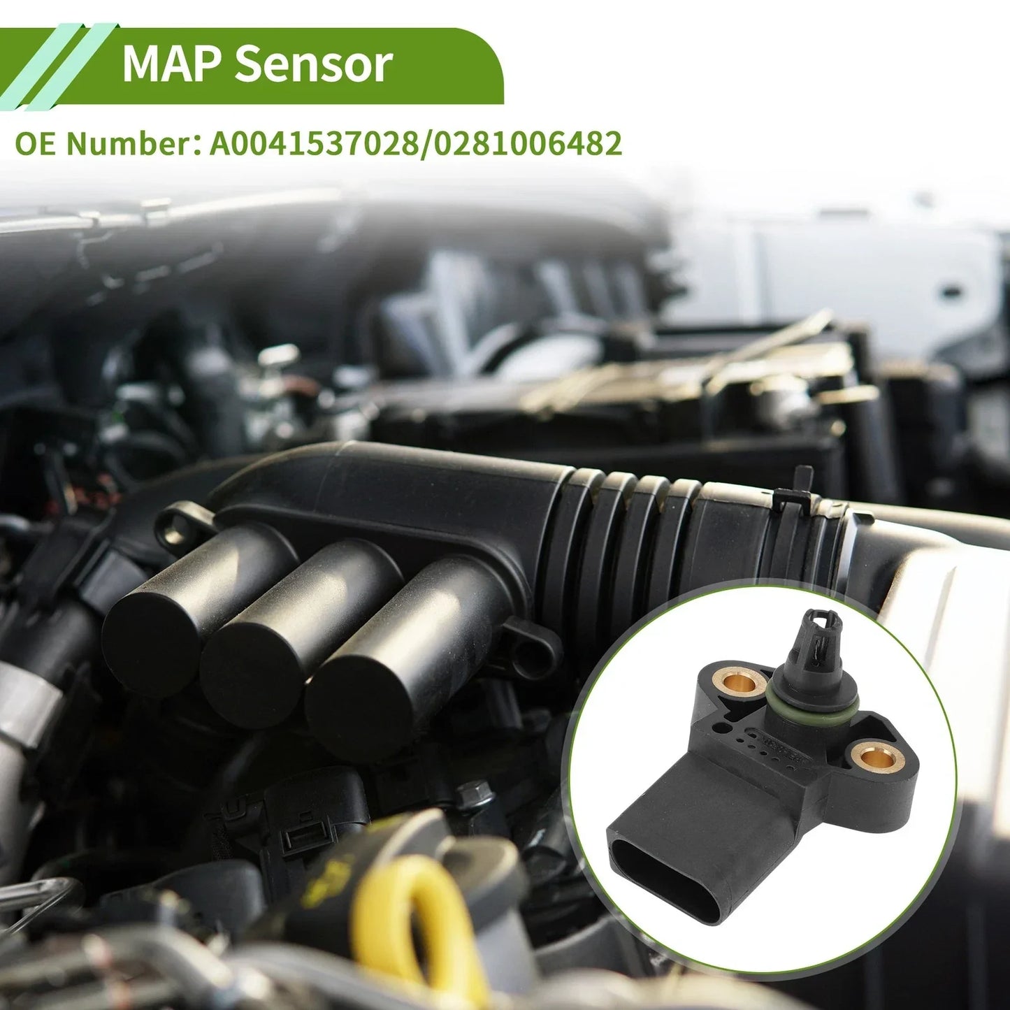 Manifold Pressure Sensor for Mercedes-Benz Actros 1831 AK (1997-2002)