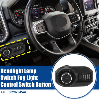 Headlight Lamp Switch Button for Dodge RAM 1500 2500 3500 (2010-2018)