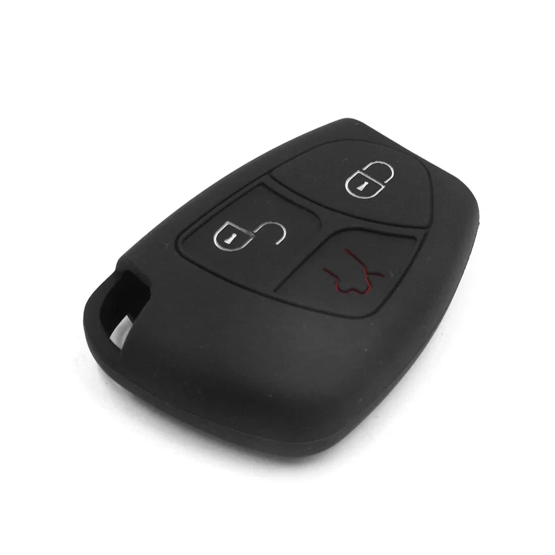 Black Silicone Key Fob Cover for Mercedes AMG C B E Class (2010-2023)