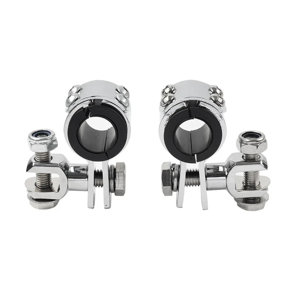 Highway Bar Foot Pegs Mount Clamps for Harley (1" 1.25")