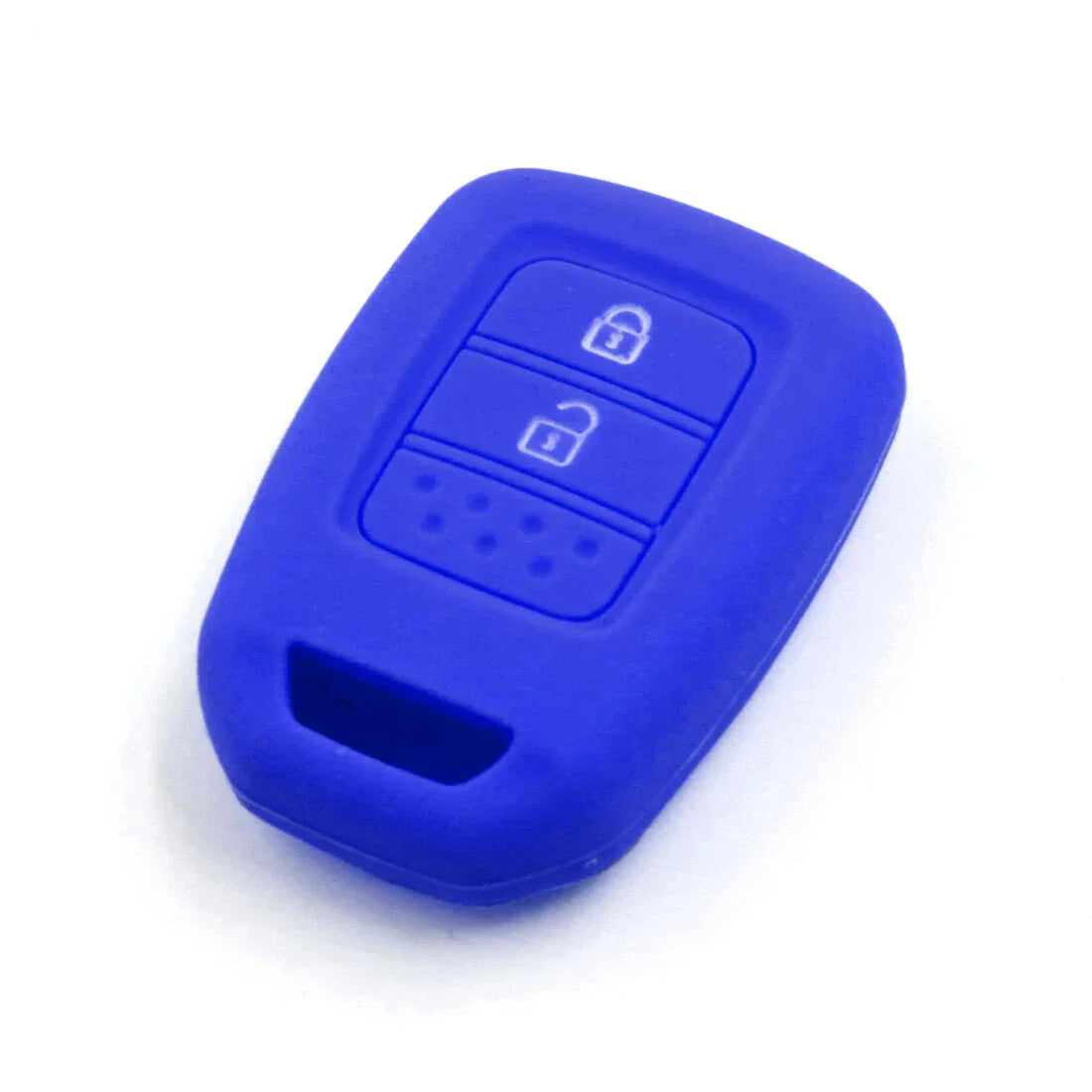Blue Silicone Key Fob Cover Case for Honda Crider, Civic, Jade (2016-2023)