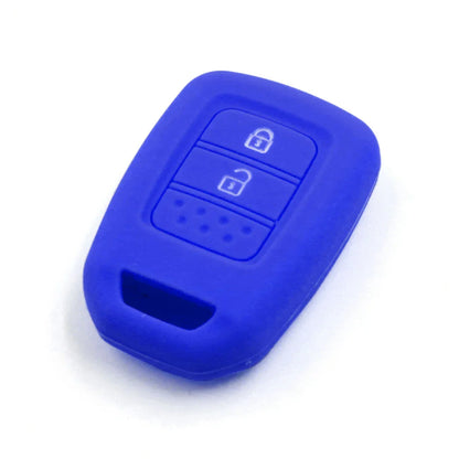 Blue Silicone Key Fob Cover Case for Honda Crider, Civic, Jade (2016-2023)