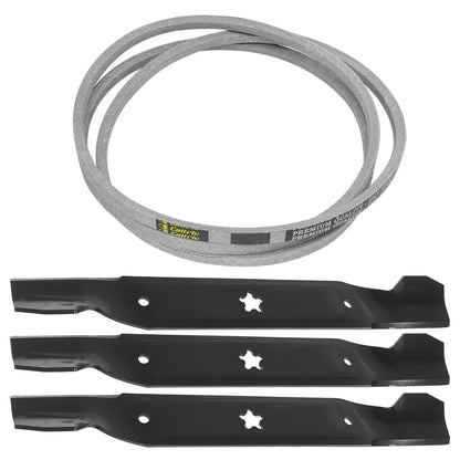 Deck Belt and Blade Kit for Husqvarna GT200 GTH200 GTH220 GTH250 (2005–2015)