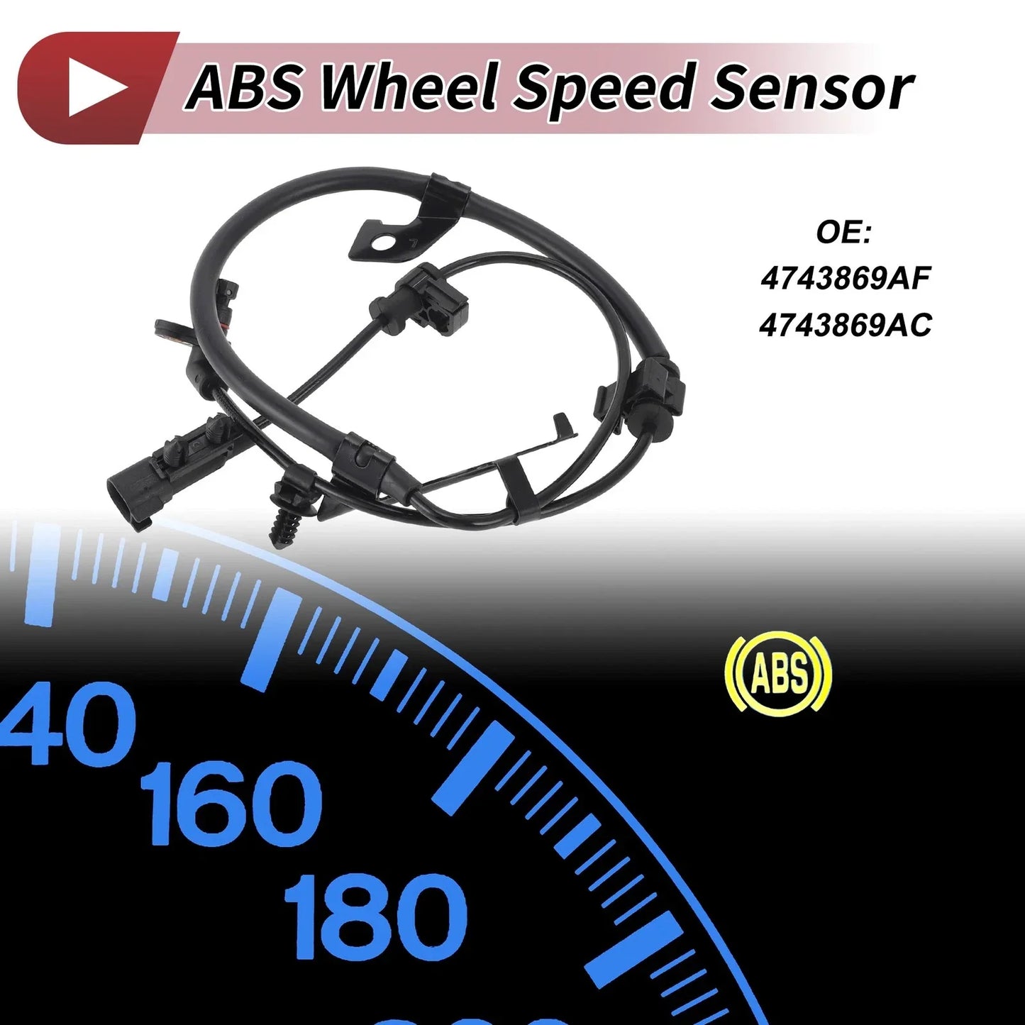 ABS Wheel Speed Sensor for Dodge Journey L4 Rear Left (2011-2020)