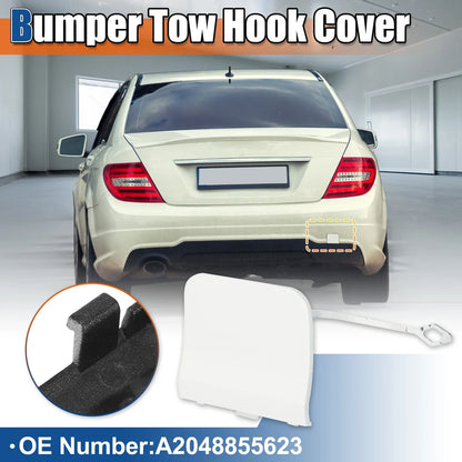 Rear Tow Hook Cover for Mercedes-Benz C-Class (2015-2021) - White