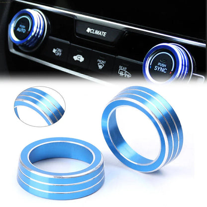 AC Control Switch Cover Ring for Honda Civic (2016-2017) Blue
