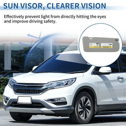Left Side Sun Visor for Honda CRV 2017-2022 Gray Replacement