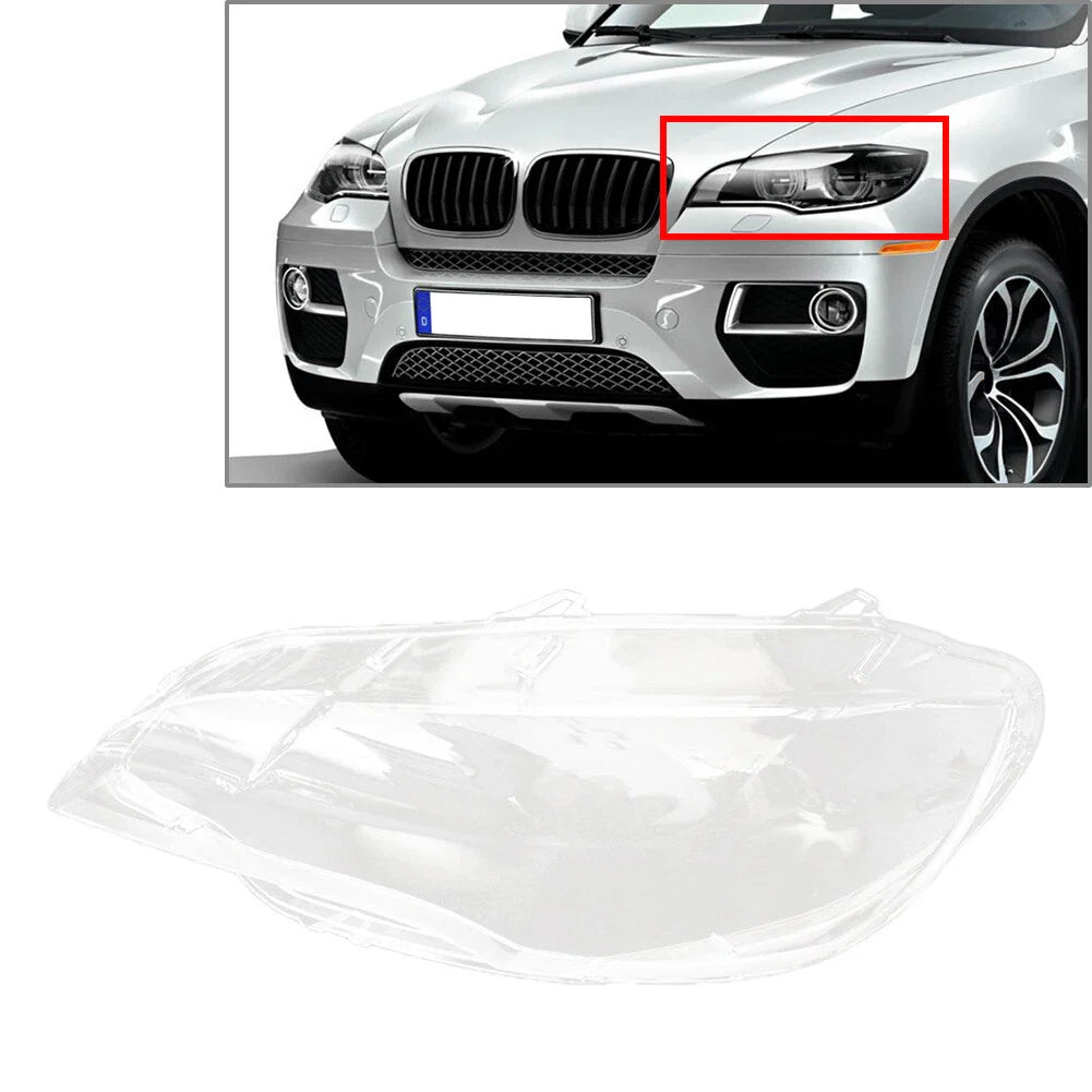 Transparent Headlight Lens Cover for BMW X6 E71 (2008-2014)