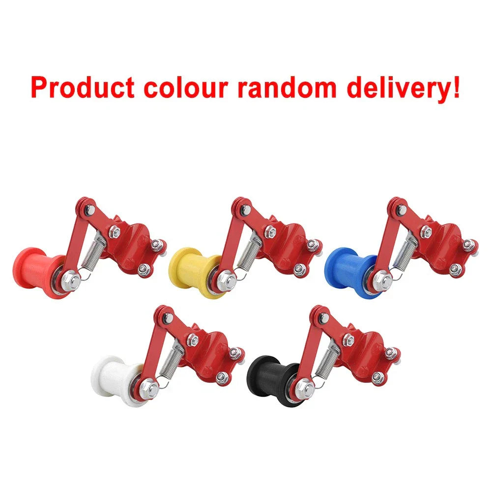 Bolt-On Chain Tensioner & Roller Adjuster for Motorcycle ATV Dirt Bike Red/Yellow