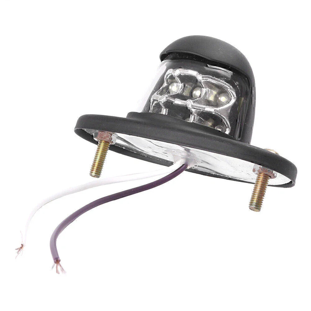 Universal 12V 6 LED White License Plate Lights for Car Truck SUV