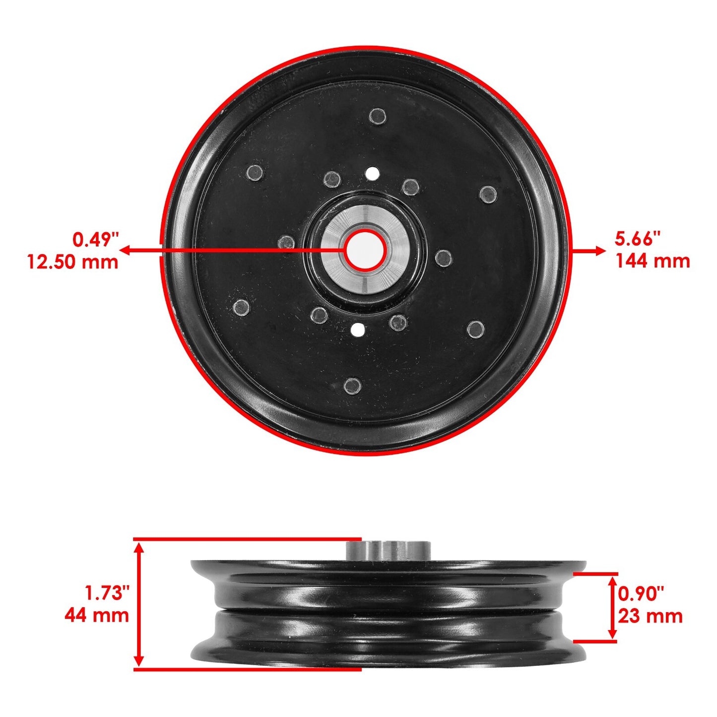 Deck Idler Pulley Replacement for Hustler Raptor Mower (2016–2018)