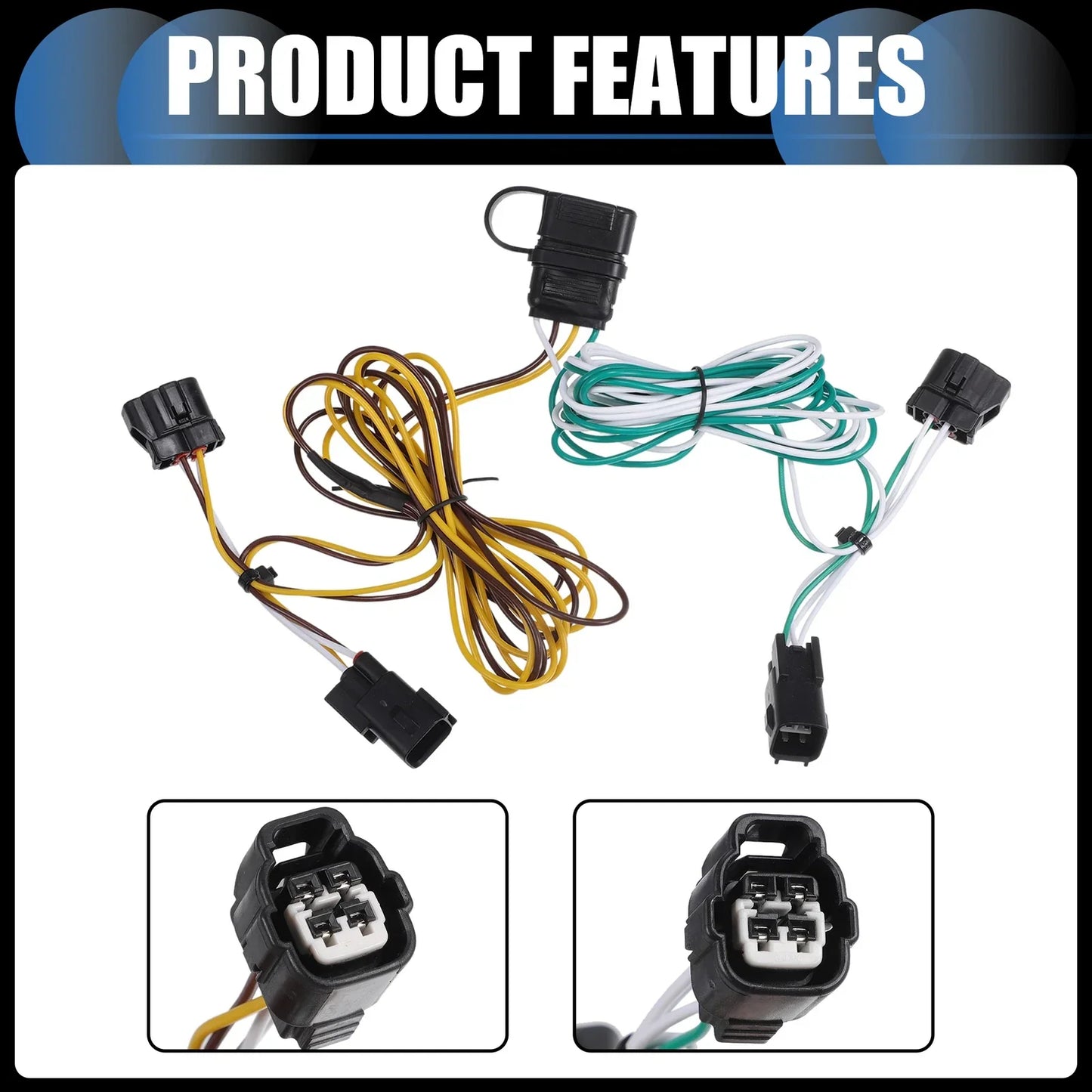 4-Pin Trailer Wiring Harness Kit for Dodge Ram 1500 (1995-2001)