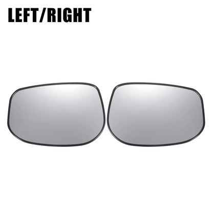Pair White Mirror Glass w/ Back Non-heated for Honda Fit (2009-2013)