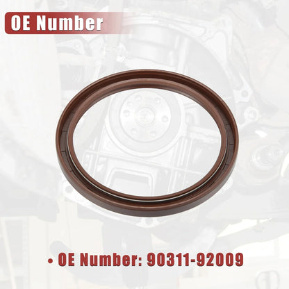 2 x Engine Crankshaft Seals for Lexus ES350 (2007-2023) Rubber